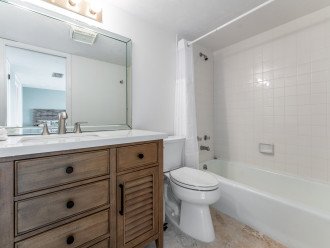 Tile Shower/Tub Combo in the Guest Bathroom