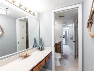 Vanity in the entrance to the Guest Bathroom