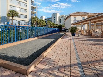 Bocce ball court located right by the pool.