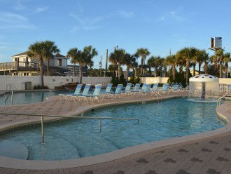 The outdoor pool