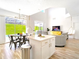The space is bright, modern and open for quality family time all year round!