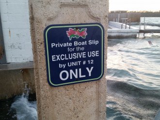 Yes you get your own private boat slip too for your stay!