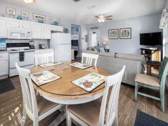 Sea Shell's Great Room: Living, Dining, Kitchen area all in one big open concept