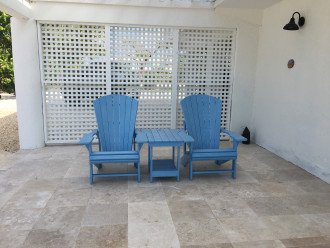 Seating and BBQ area