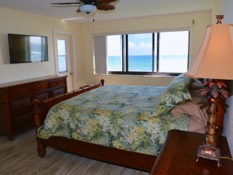 Master bedroom with oceanviews and new TV