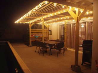lighted patio