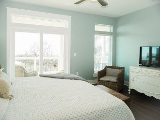 Second floor master bedroom with gulf view deck access