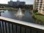 Water view Fountain on Pond outside Balcony