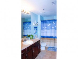 The Master bathroom includes towels ,well as a larger blow dryer. Includes a s