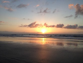 Enjoy Beach Sunrises - just a short walk away.