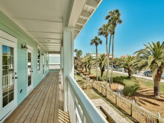 balcony with views to beach, 2nd floor, bedrooms 2 & 3