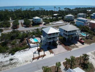 Aerial view of NSN showing the gorgeous St. Joe Bay!