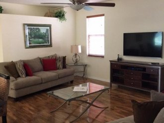 Huge living room with 55" Flat Screen TV