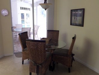 Breakfast nook with pool access