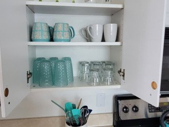 Example of how you will find the dishes in the kitchen