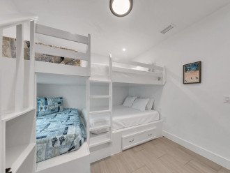 Custom Bunk Rooms Perfect For Kids or Teens with Twin/Twin and Queen/Queen Bunks