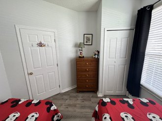 Bedroom #2 - Mickey's room - two twin beds & streaming TV