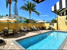 Peacock Villa | Spacious Outdoor Area, Cabana Room, Heated Pool, & Steps