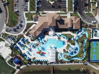 Heated Pool with Lazy River, Volleyball Court & Multi-Purpose Sports Courts