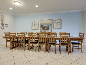 Dining table with 14 seats