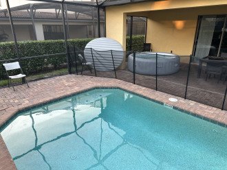 Private hot tub at patio