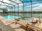 Private heated Pool and Spa with lake view