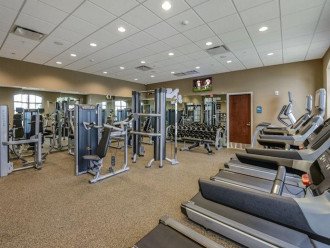 full gym at clubhouse