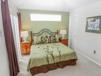 Master bedroom with King size bed and ensuite bathroom