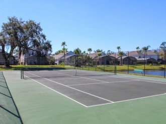 Resort tennis court