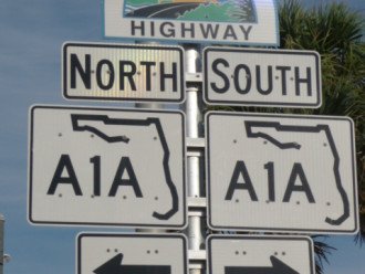 A1A road sign