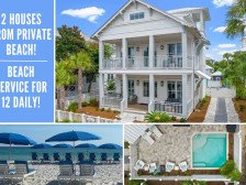 Private Pool! 2 houses from beach -Luxury 6 BDR/7 Bath-Kids Play Floor!