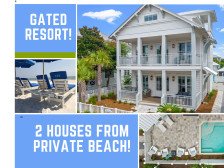 Private Pool! 2 houses from beach -Luxury 6 BDR/7 Bath-Kids Play Floor!