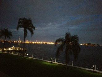 Its a Quiet Night on the Mile Wide Caloosahatchee River running past the condo.