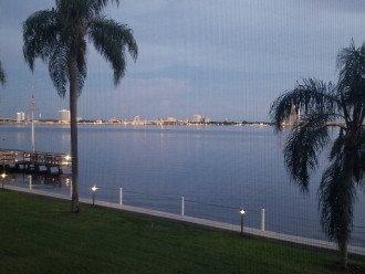 Evening View of Ft Myers from Lanai of Condo Home