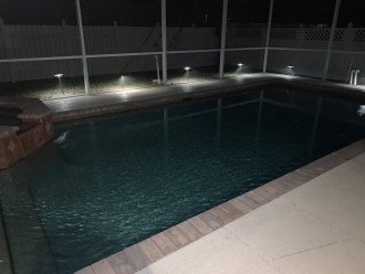 Automatic perimeter pool lighting
