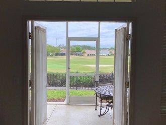 French Doors in LR lead to Lanai and views
