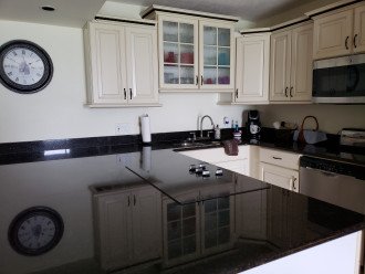 Kitchen all granite counter tops,dishwasher,microwave,cooktop,refrig./icemaker
