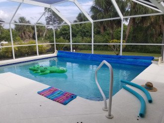 Large Pool with Solar Cover