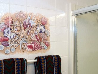 Guest bathroom mural