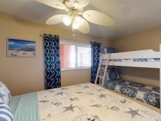 Guest Bedroom with King and Bunk Beds