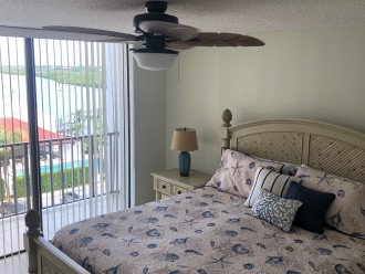 Patio access from bedroom with inter coastal views
