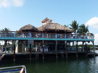 One of our favorite restaurants Burdines from the water!