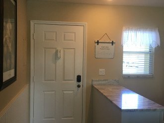Entry and open kitchen