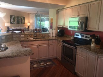 Granite counters and new stainless steel appliances!