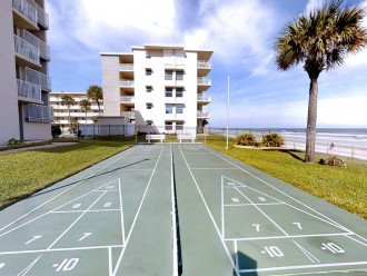 Shuffleboard courts with ocean view