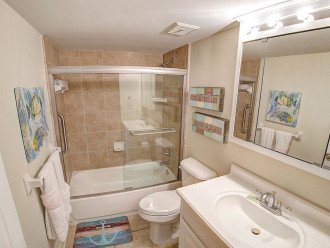 Guest bathroom with tub