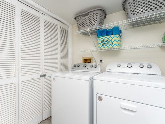 Washer and Dryer inside the condo