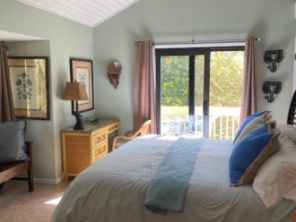 Master suite with king bed , private bath & porch