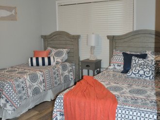 Second Bedroom featuring double and twin beds