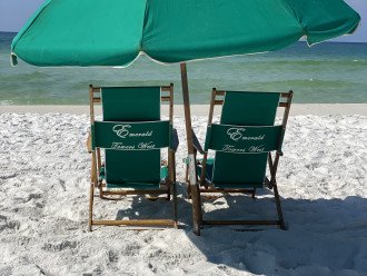 Free Umbrella and Chair beach service Mar - Oct